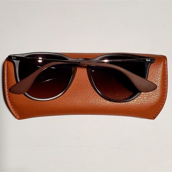 Ray-Ban ERIKA RB4171 865/13 Sunglasses Matte Havana 54 18 145 3N Italy w/ Case - Picture 12 of 16